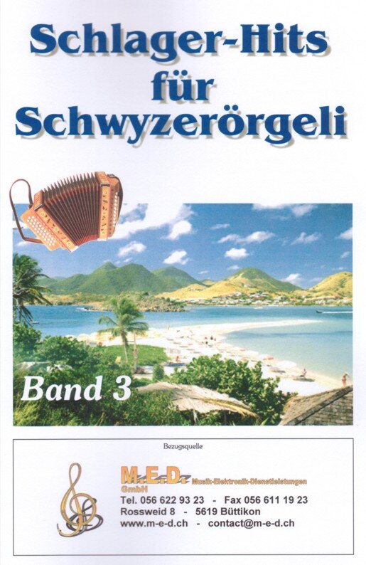 Kompositionen für das 18-bässige Schwyzerörgeli im Griffschrift-Notensystem.