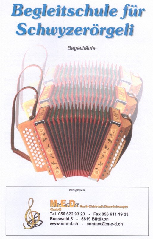 Kompositionen für das 18-bässige Schwyzerörgeli im Griffschrift-Notensystem.